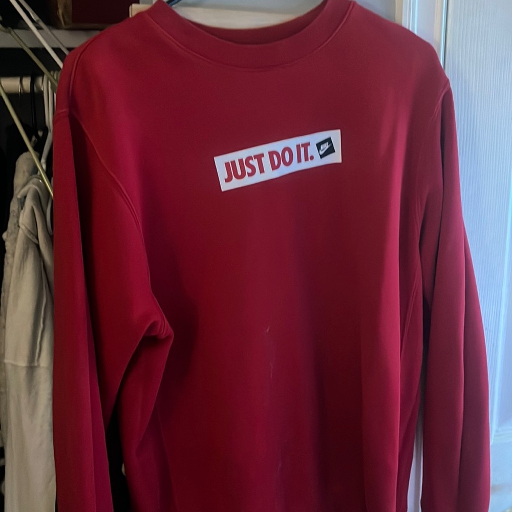 red nike sweater